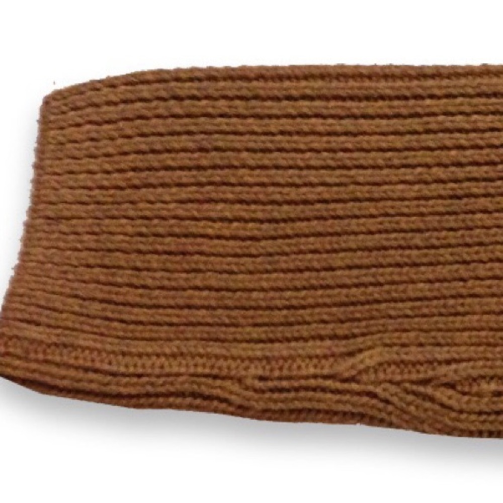 Brown cabled turtleneck sweater - Picture 5 of 5